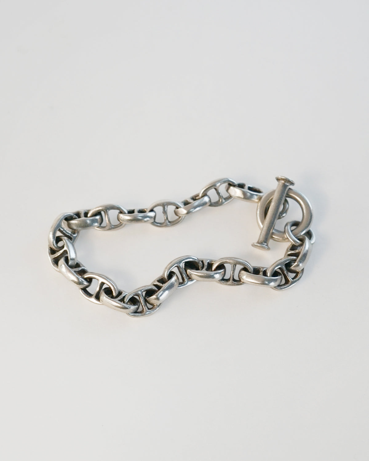 Silver Anchor Chain Bracelet