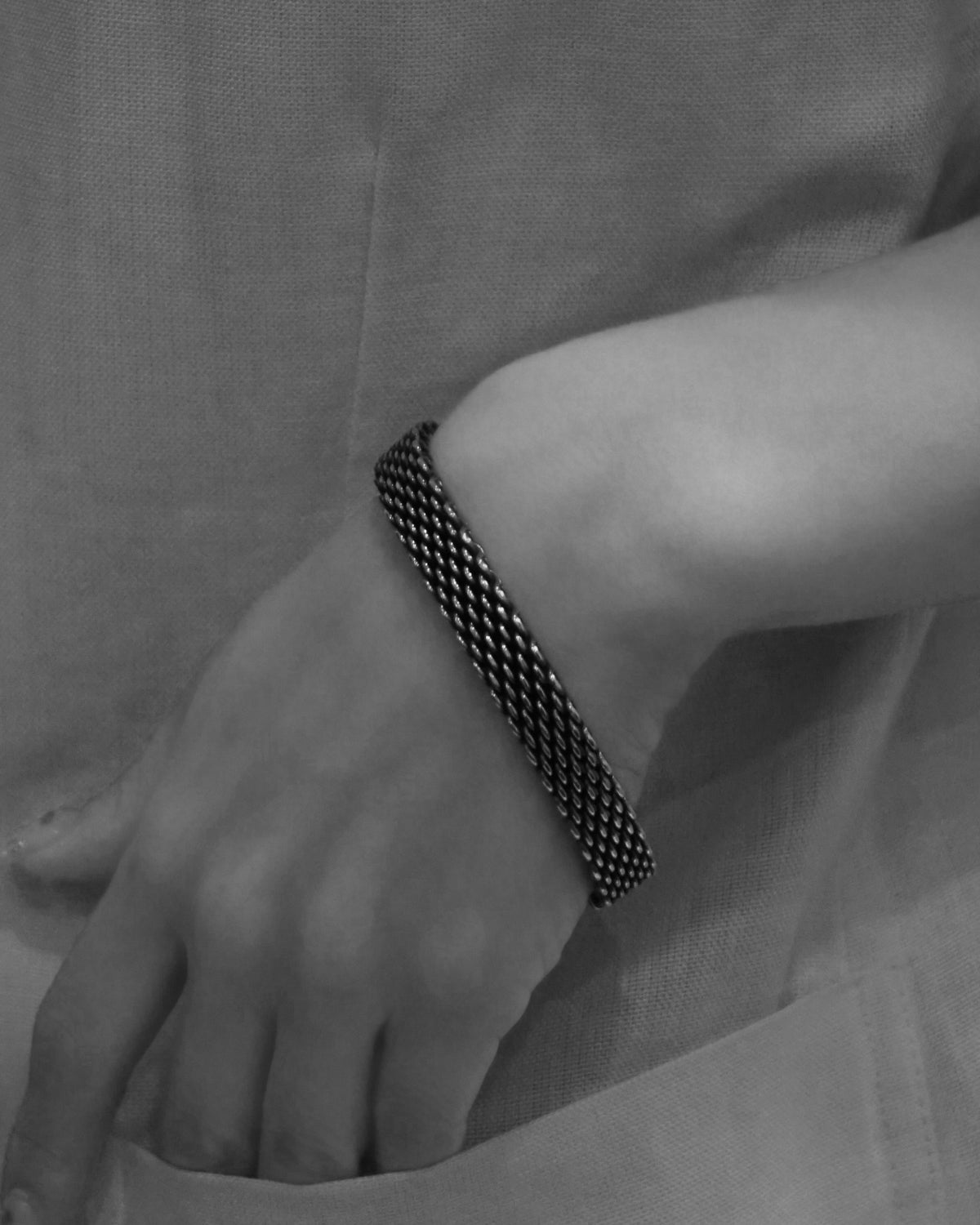 Silver Somerest Mesh Bracelet