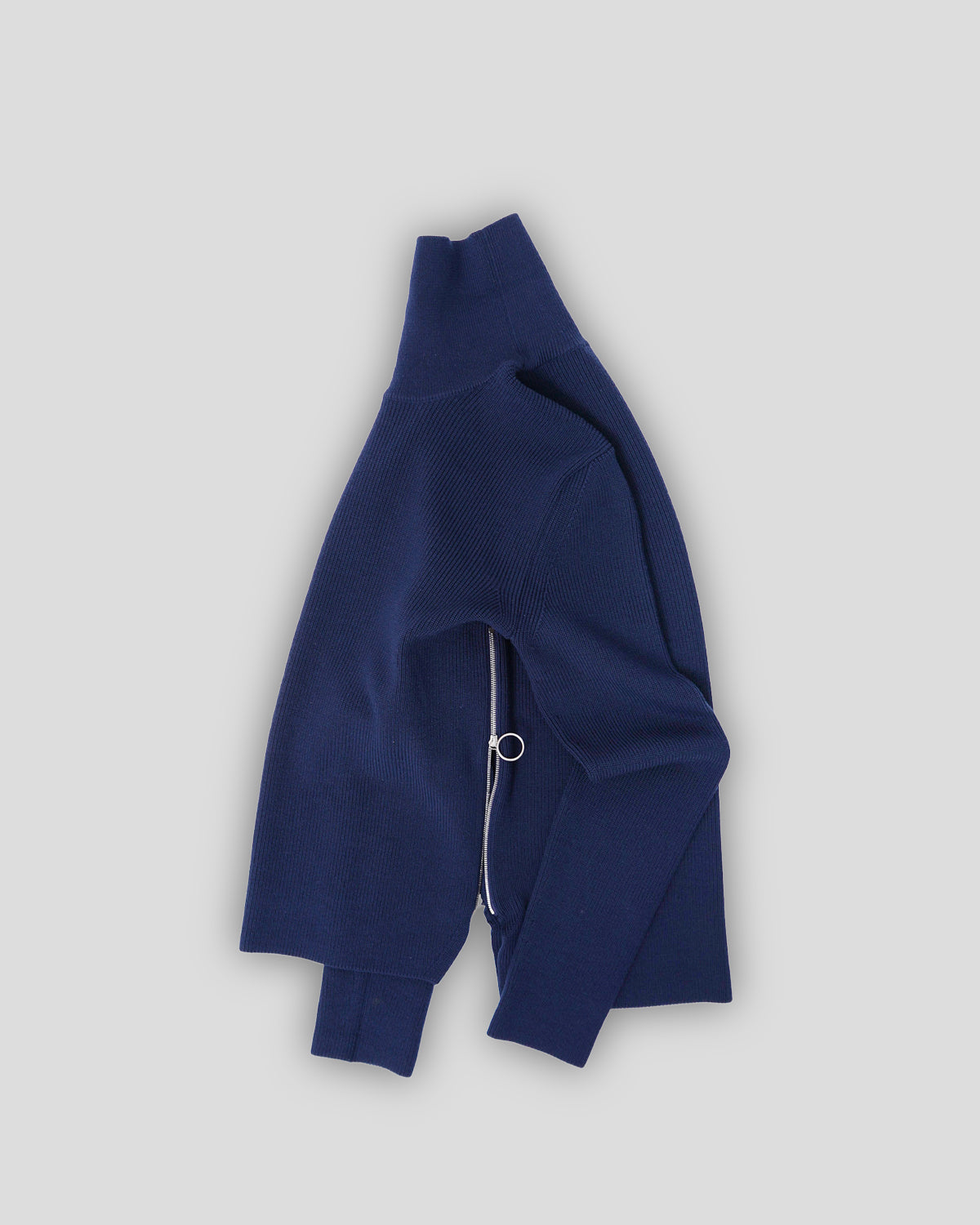  Side Zip Turtleneck Sweater