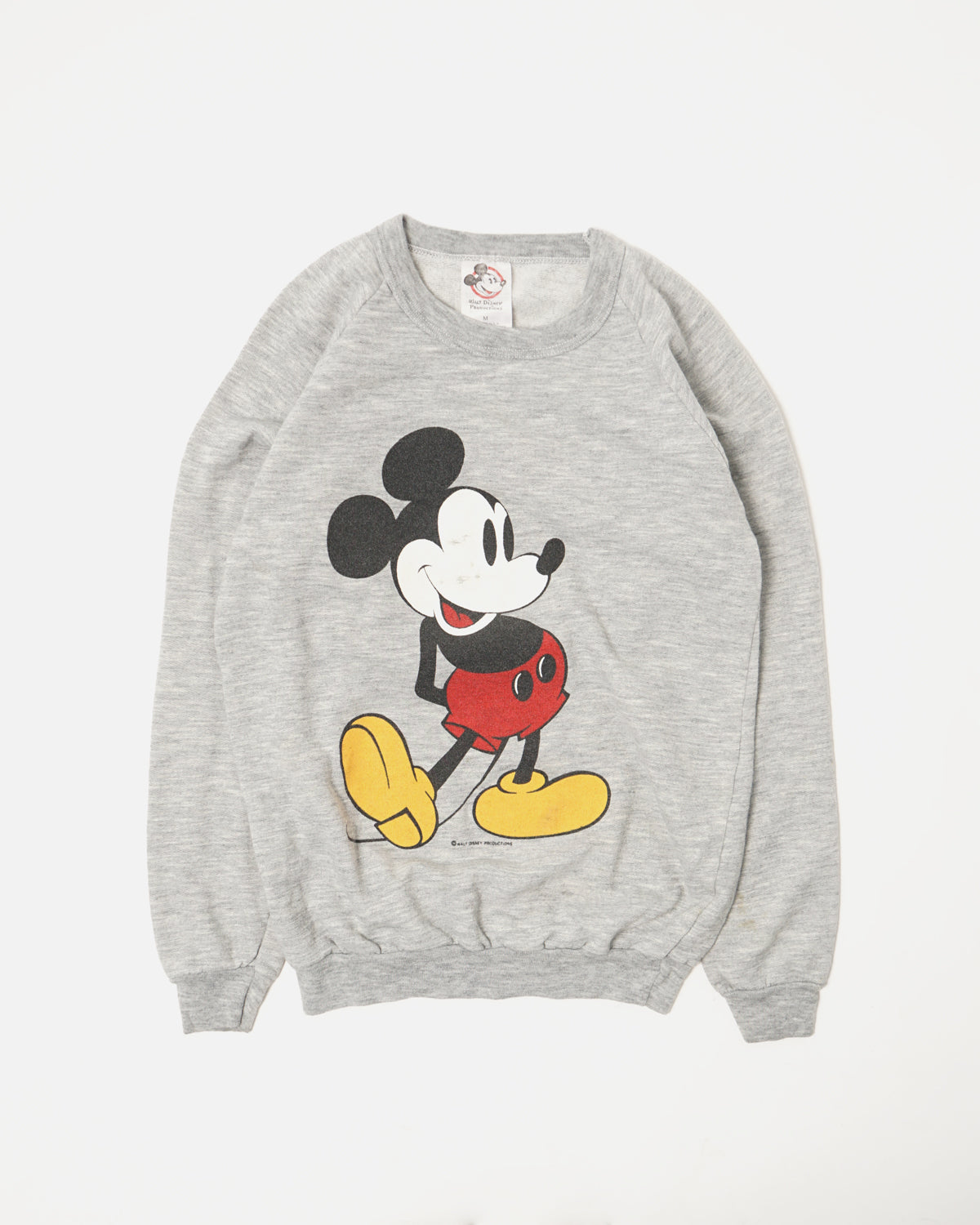 Walt Disney Productions Mickey Mouse Sweatshirt Crew Neck