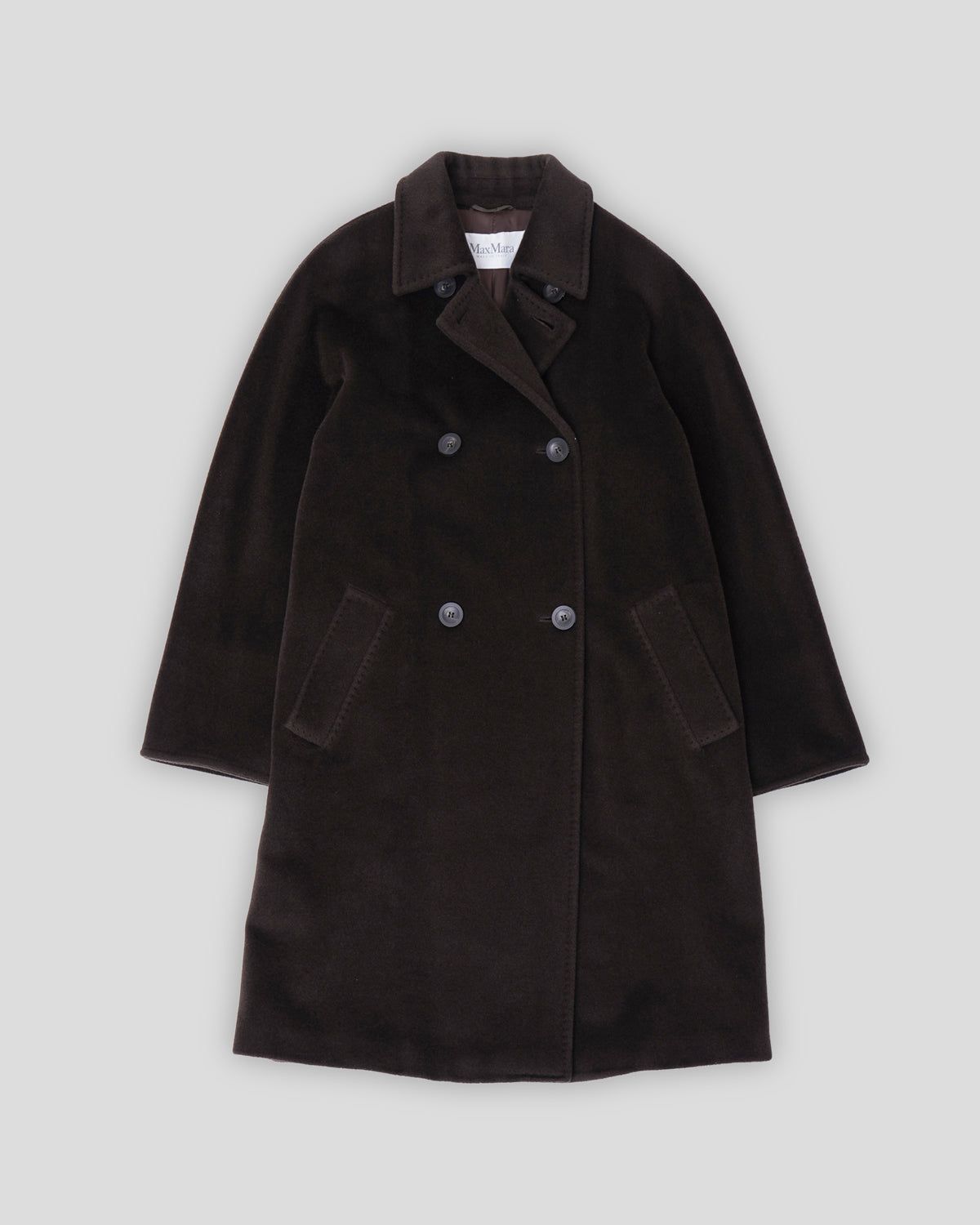 Wool / Cashmere Double Breasted Coat