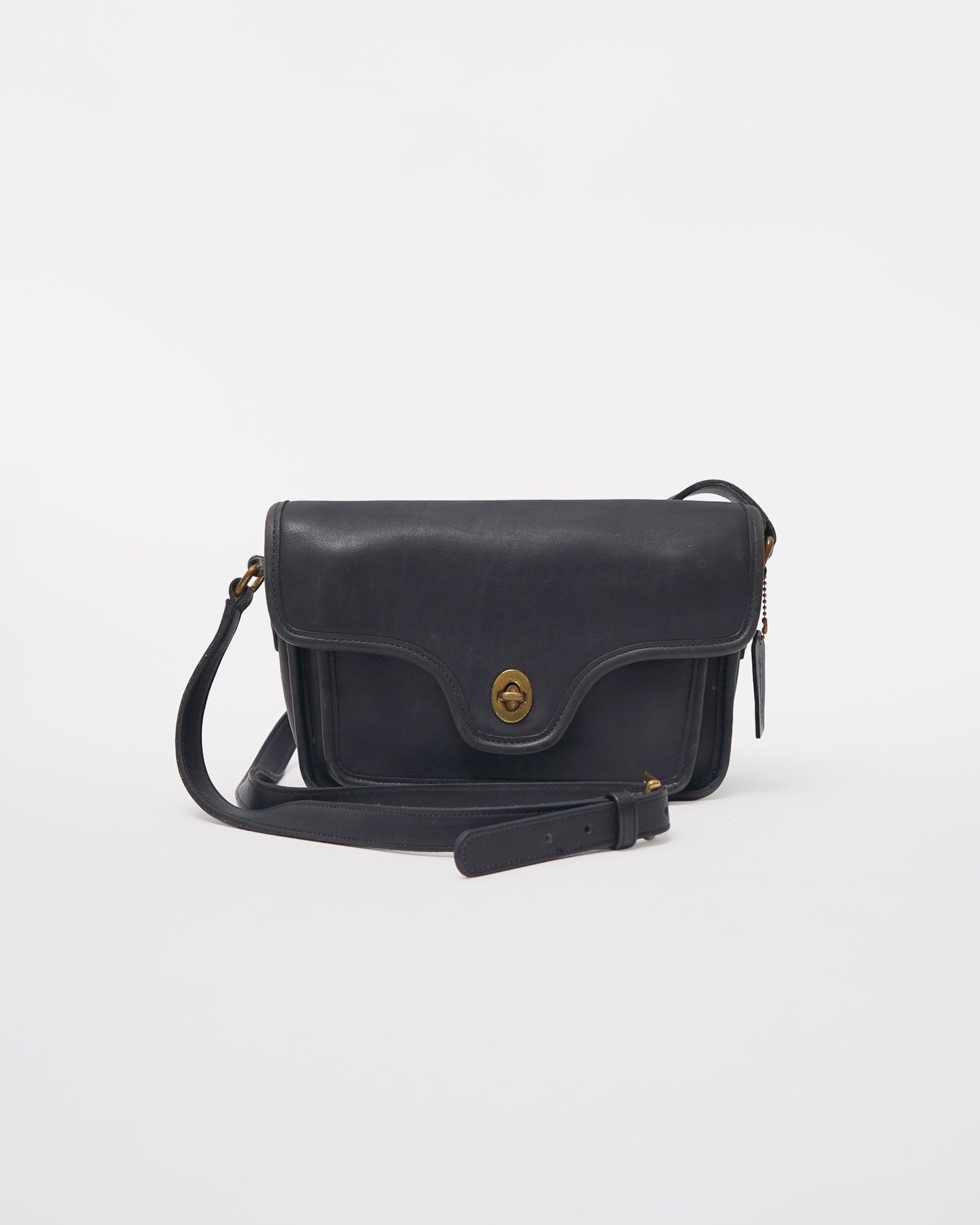 Black Leather Shoulder Bag – Front General Store