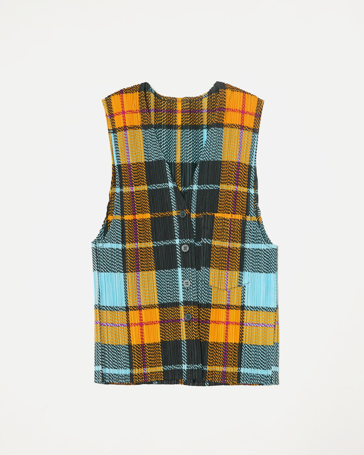 Pleats Please Button Down Vest