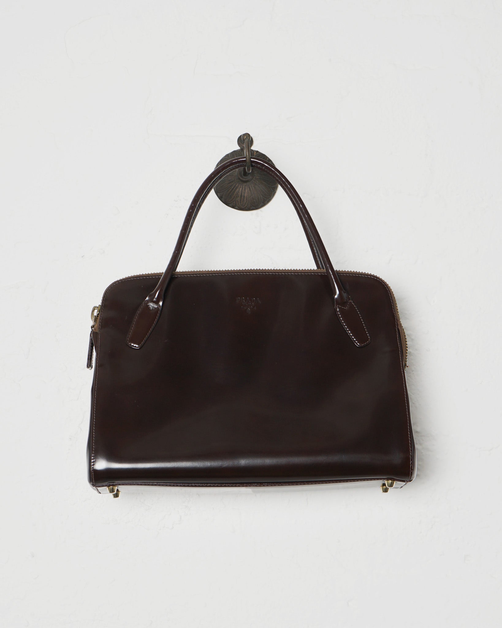 Prada - Patent Leather Hand Bag