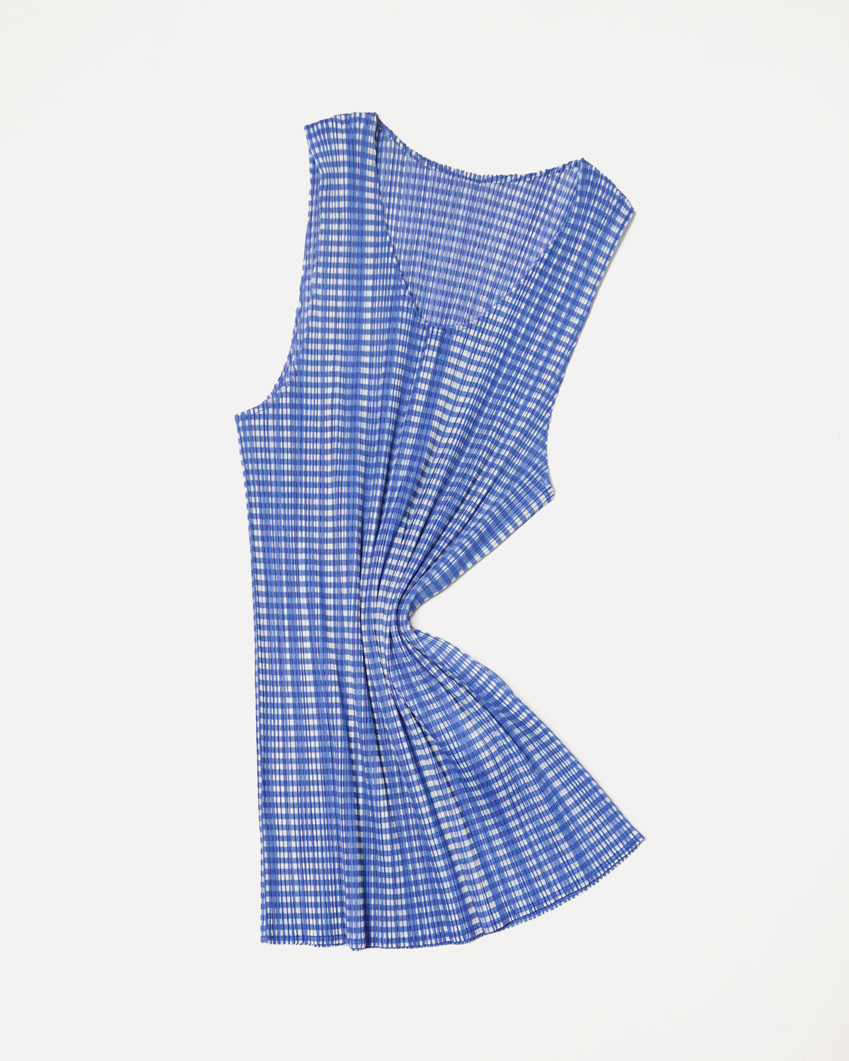 Pleats Please Plaid Tank Top