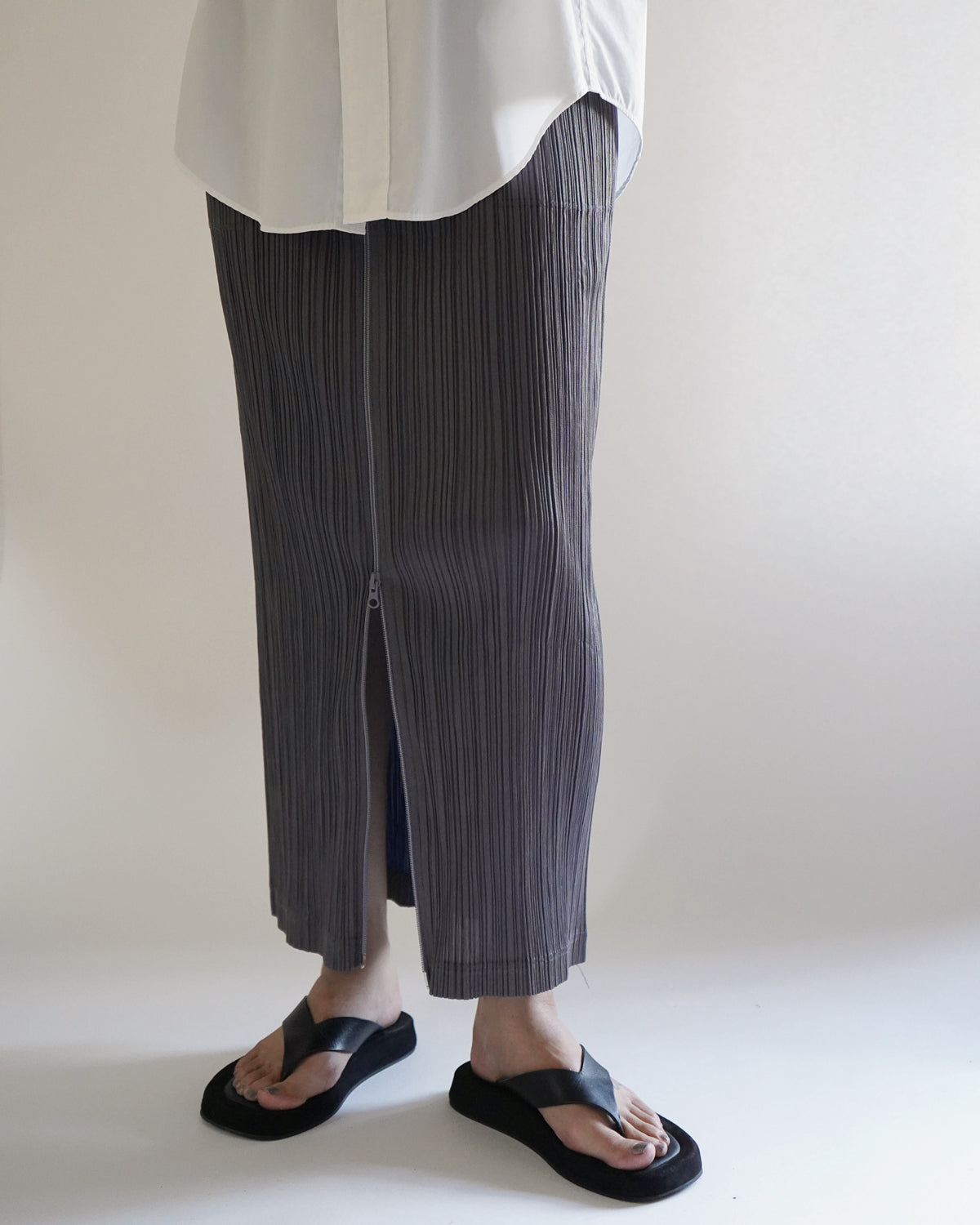 Pleats Please Zip Up Long Skirt