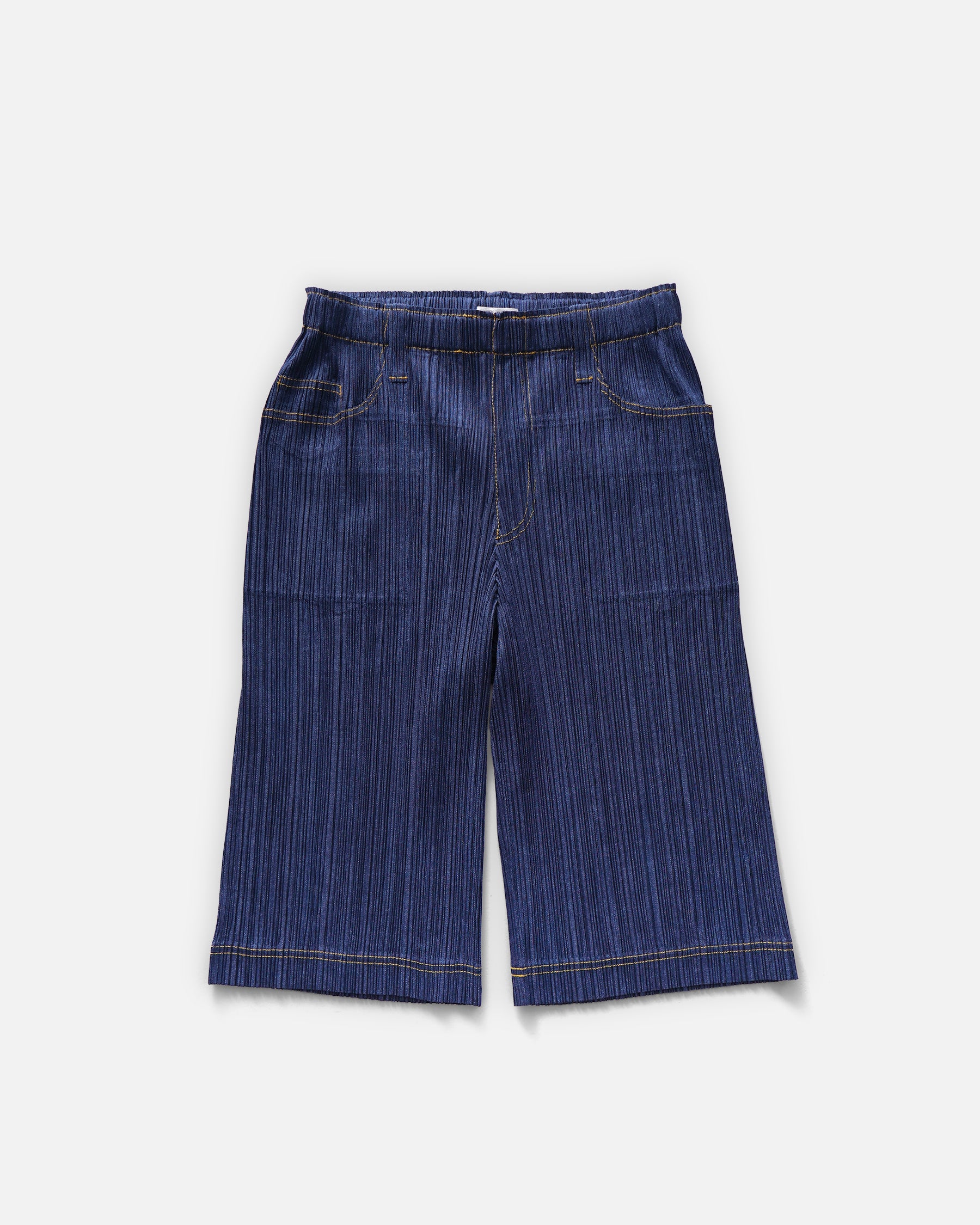 Pleats Please Stitched Indigo Half Pants – Front General Store