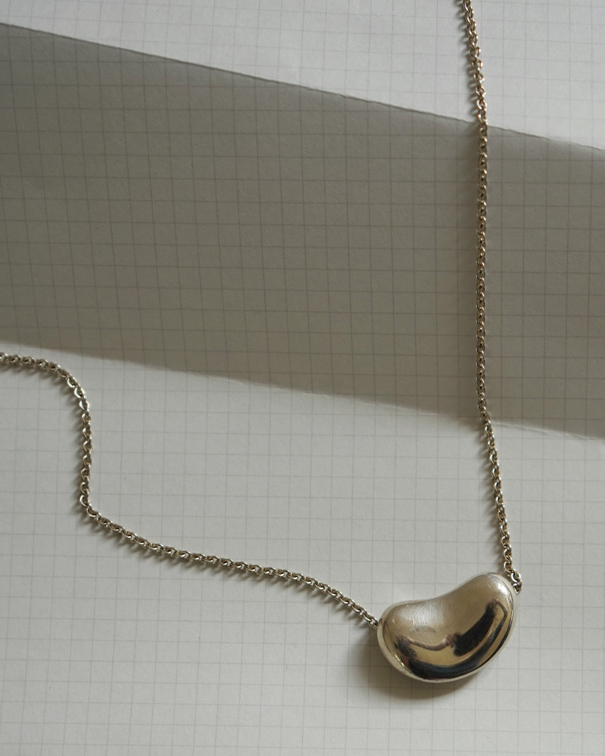 Silver Bean Necklace