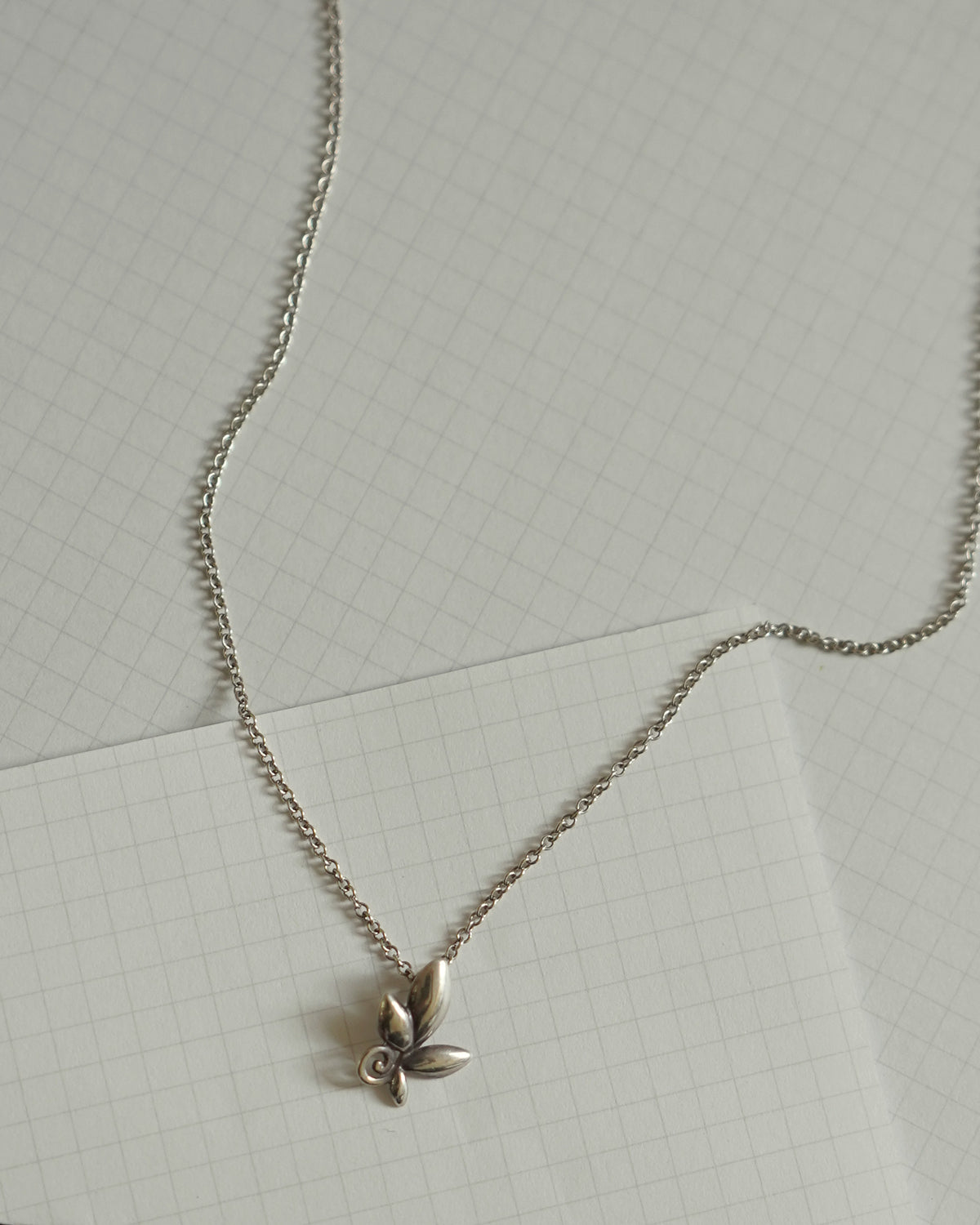 Silver Olive Leaf Necklace