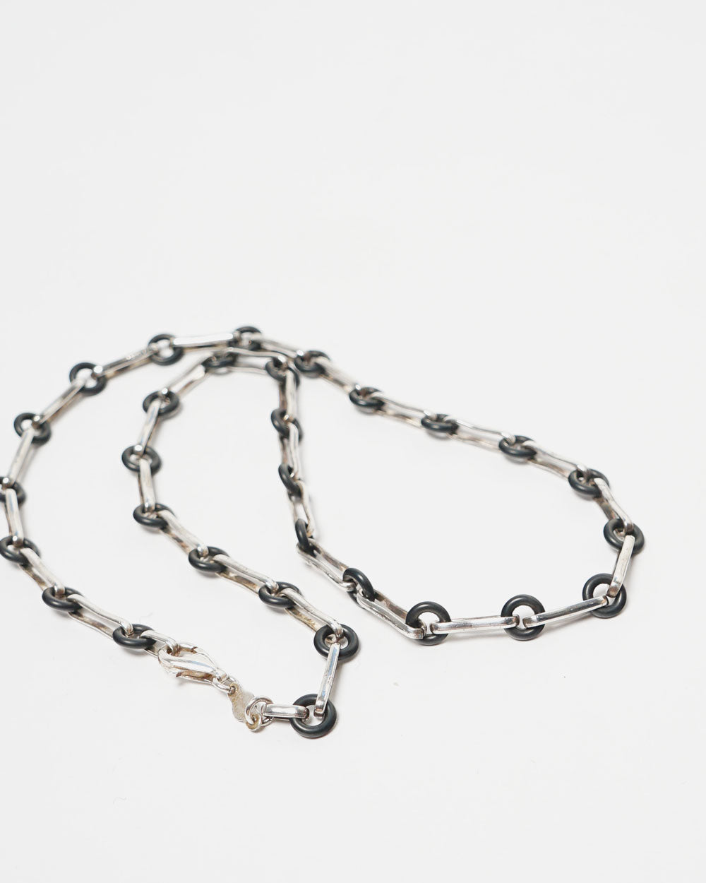 Silver x Rubber Necklace
