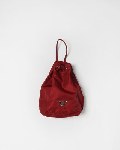 Red Nylon Pouch
