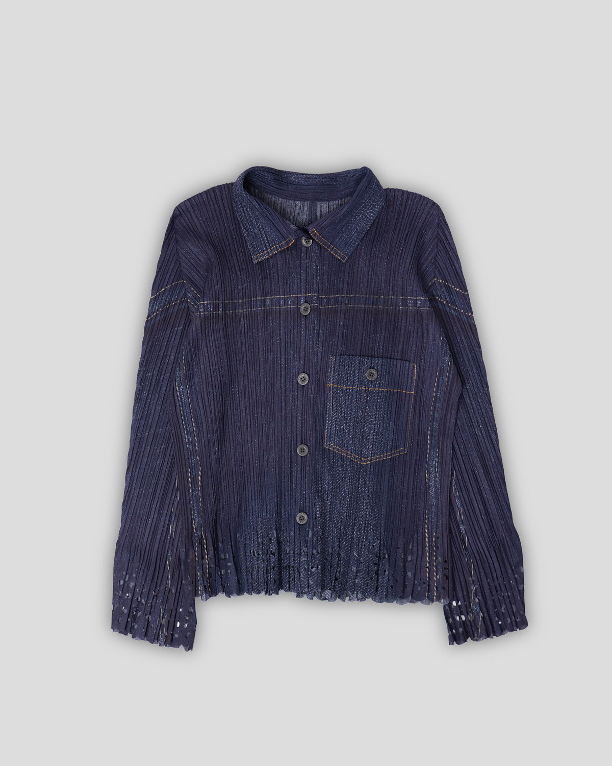 Denim Mosaic Printed Shirt