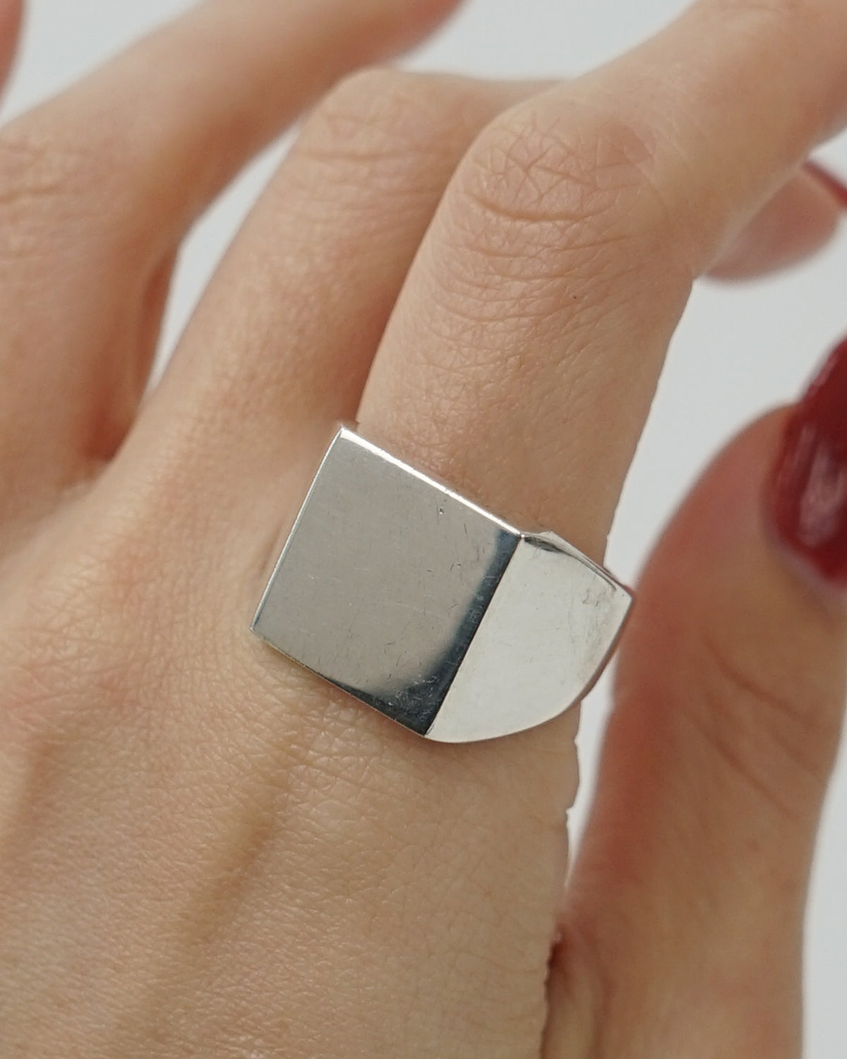 Ovy Silver Signet Ring 10号 Silver Signet Ring / size: 10 – Front General Store