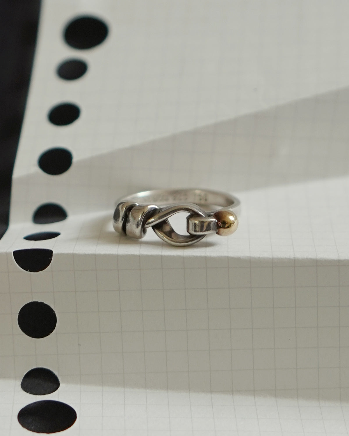 Silver x 18K Love Knot Ring