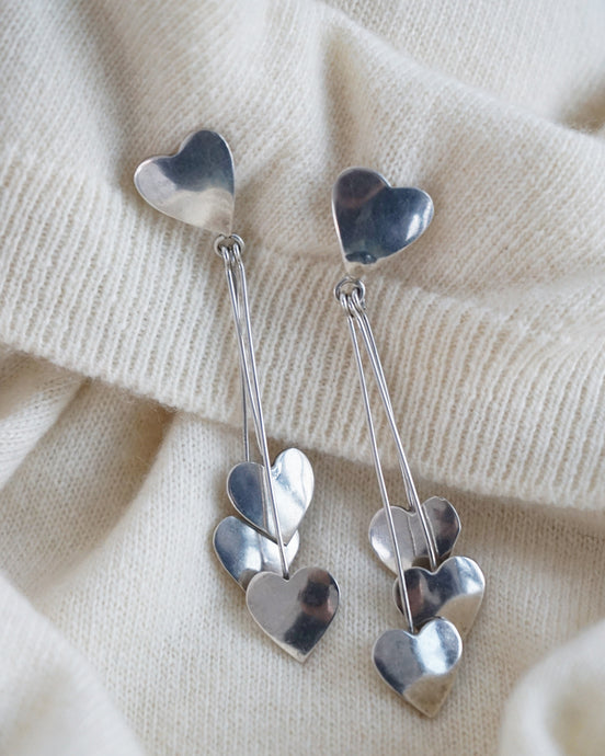 Silver Heart Earrings