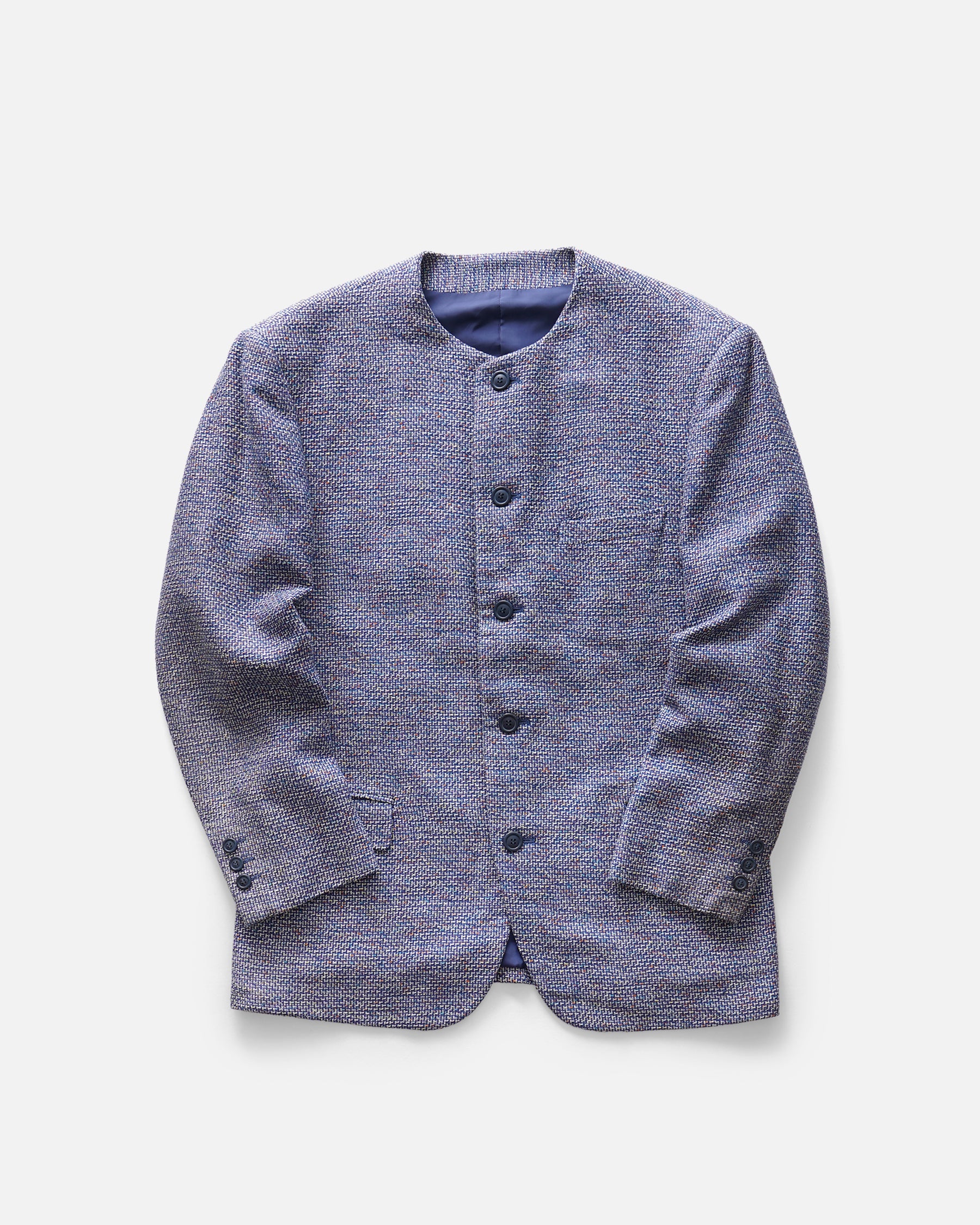 ジャケット・アウター 80s ISSEY MIYAKE MEN collarless jacket Silk/ Linen Collarless Jacket – Front General Store
