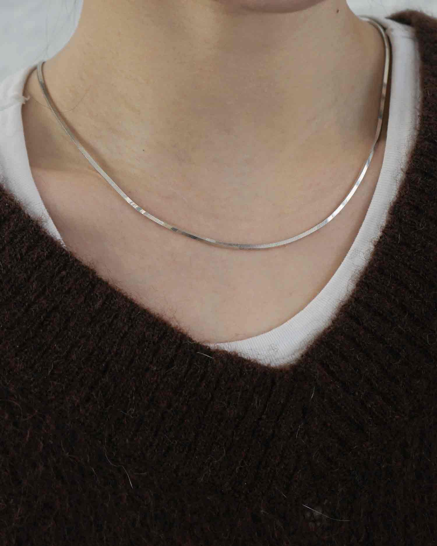 Silver Snake Chain Necklace – Front General Store
