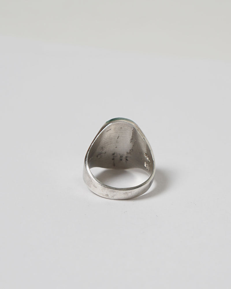 Silver x Malachite Ring / size: 11.75