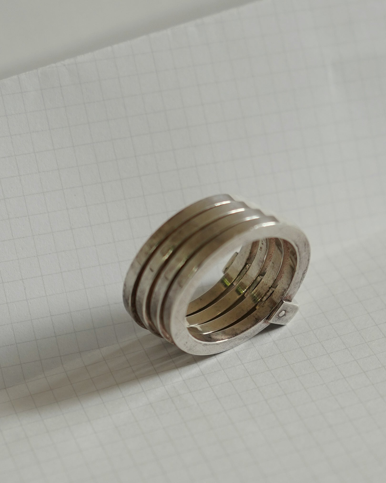 Silver Quadruple Ring