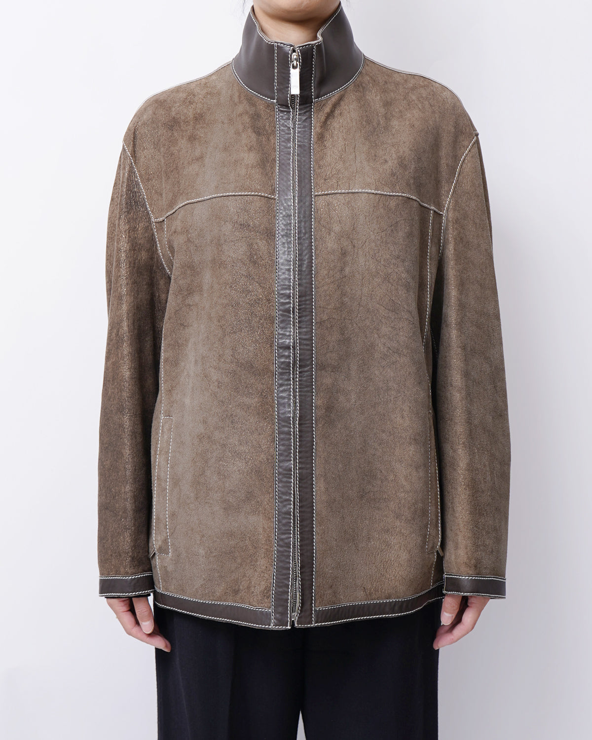 Zip-ip Leather Jacket