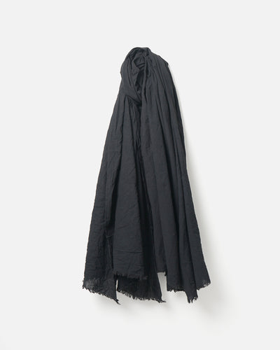 FGS Originals - Handwoven Cotton Scarf / Black