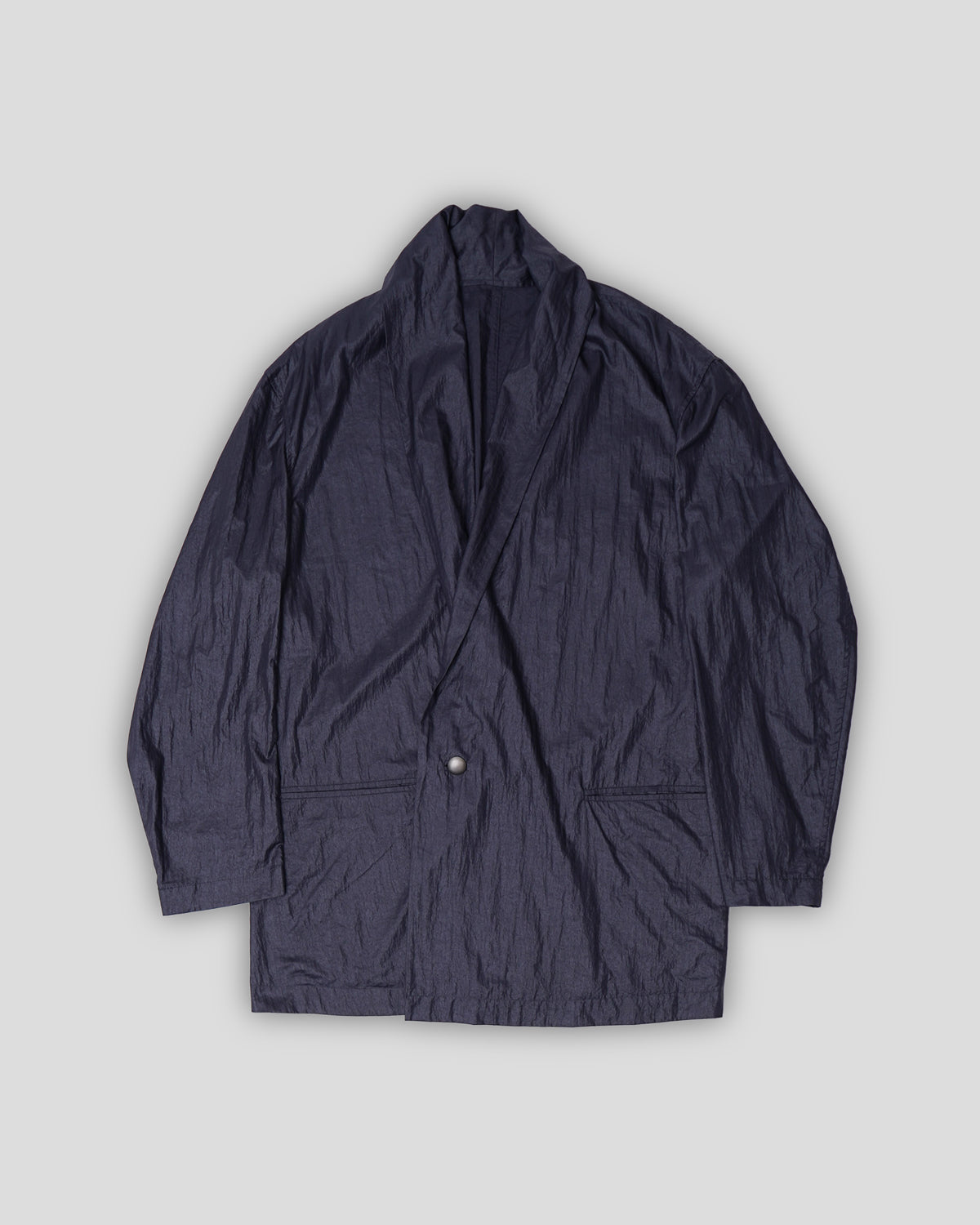 Shawl Collar Nylon Jacket