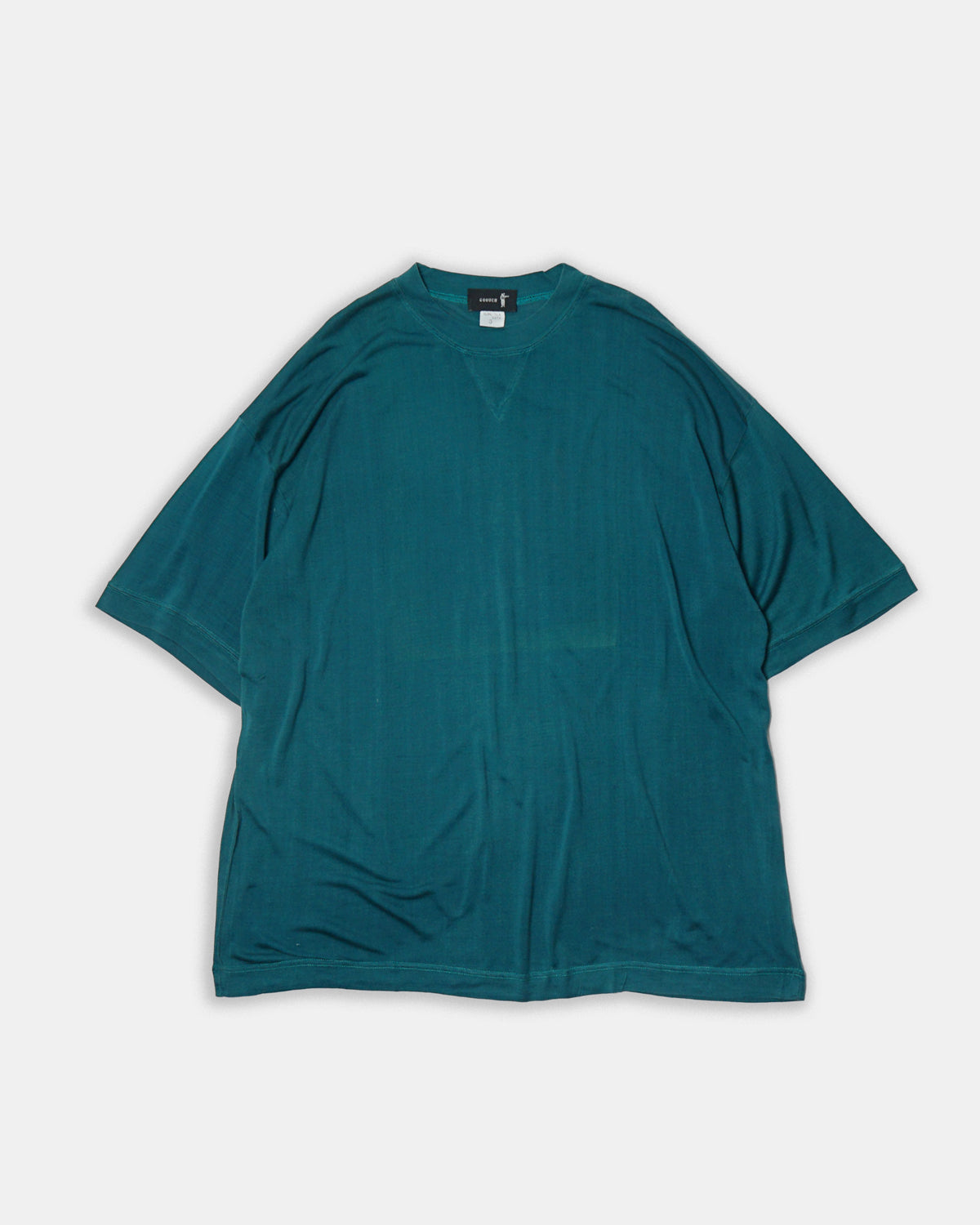 Silk Front V Tee S/S / Green