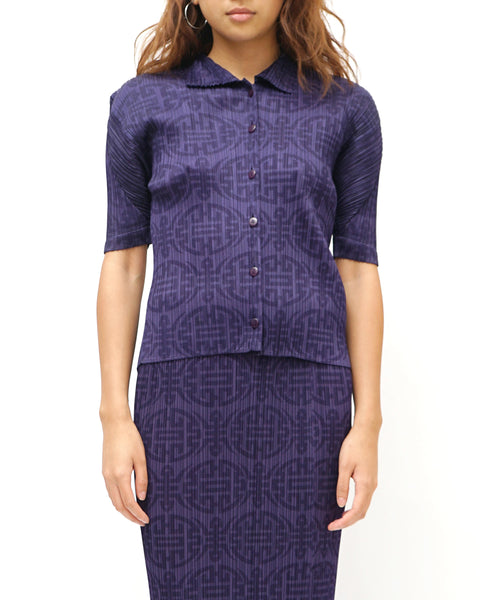 Pleats Please Asian Printed Shirt – Front General Store