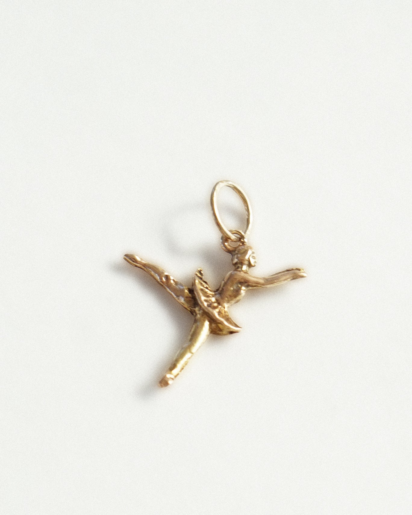 14k Gold Ballerina Charm