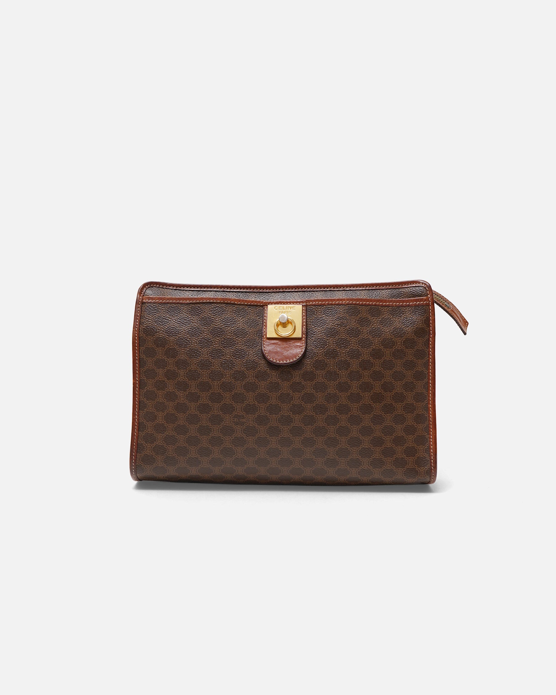 極美品 Vintage Celine Macadam Clutch Bag CELINE Macadam Pouch – Front General Store