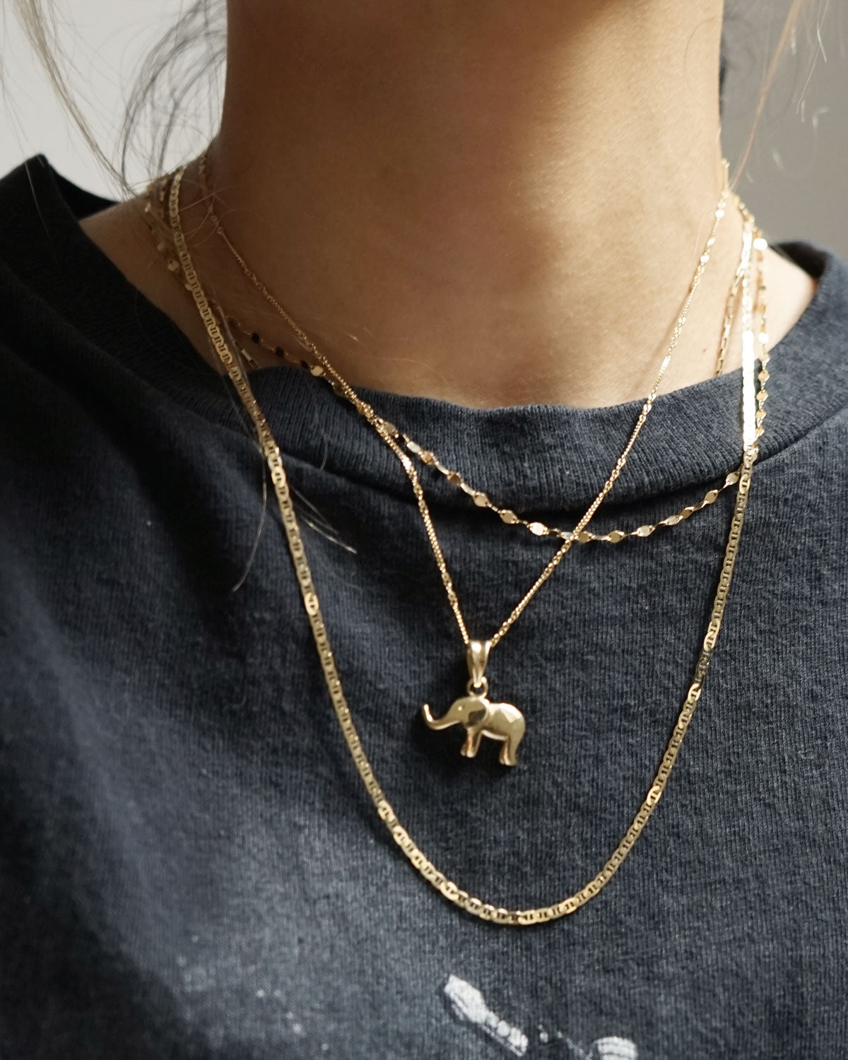 14K Gold Elephant Charm – Front General Store - Main Image