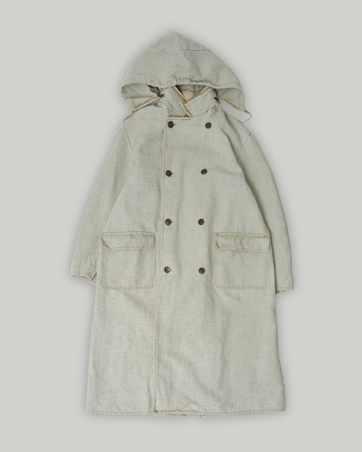 Canvas Hooded Coat