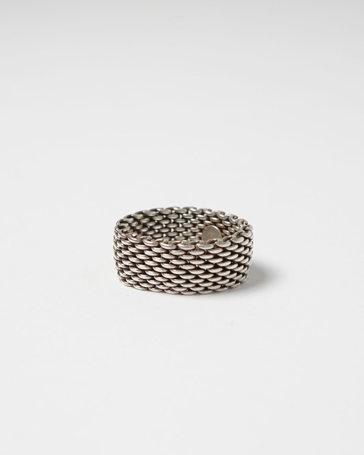 Silver Mesh Ring / size: 8