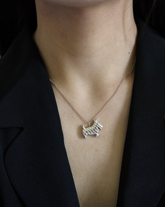 Silver Dog Necklace