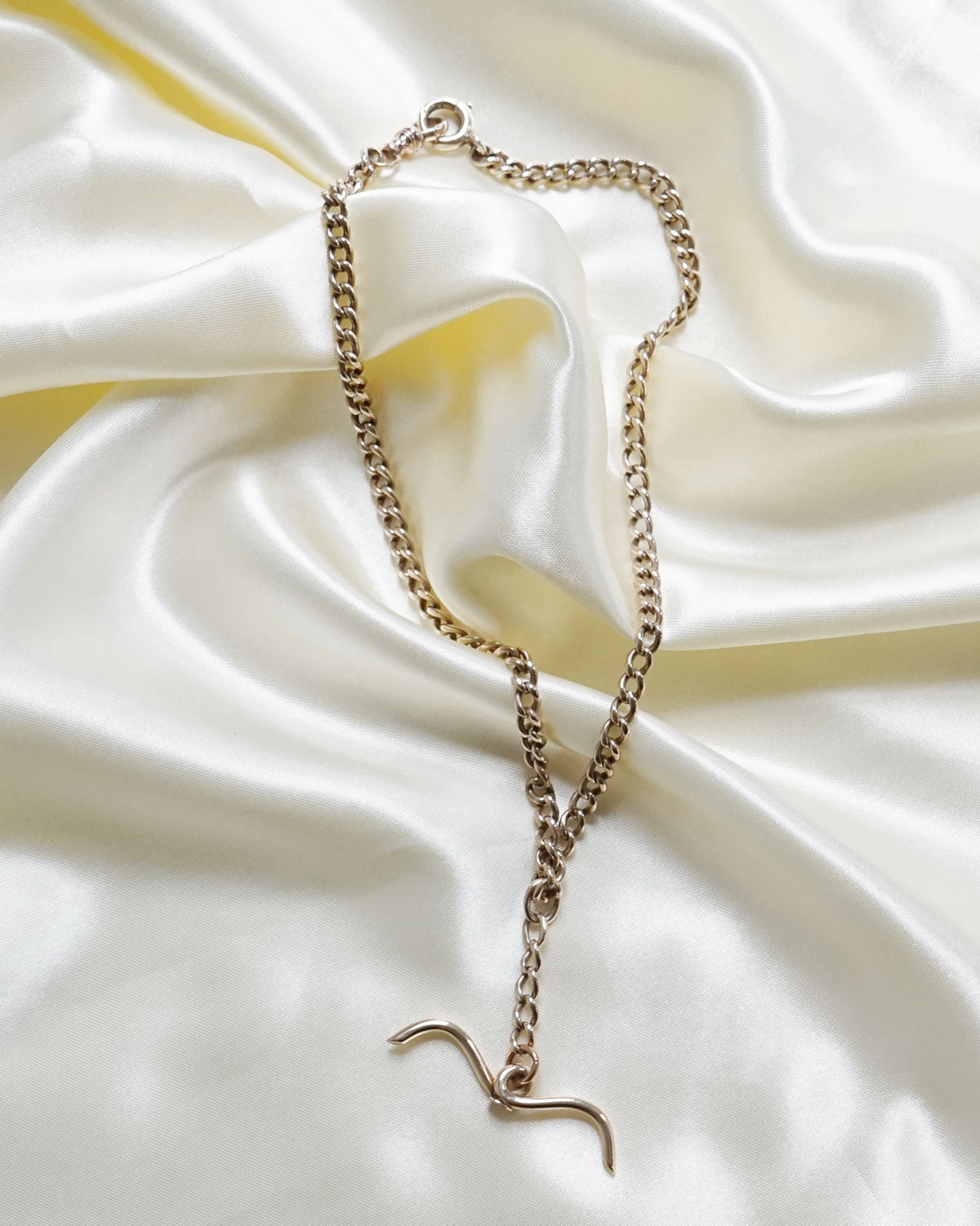 14k Gold Watch Chain Choker Necklace