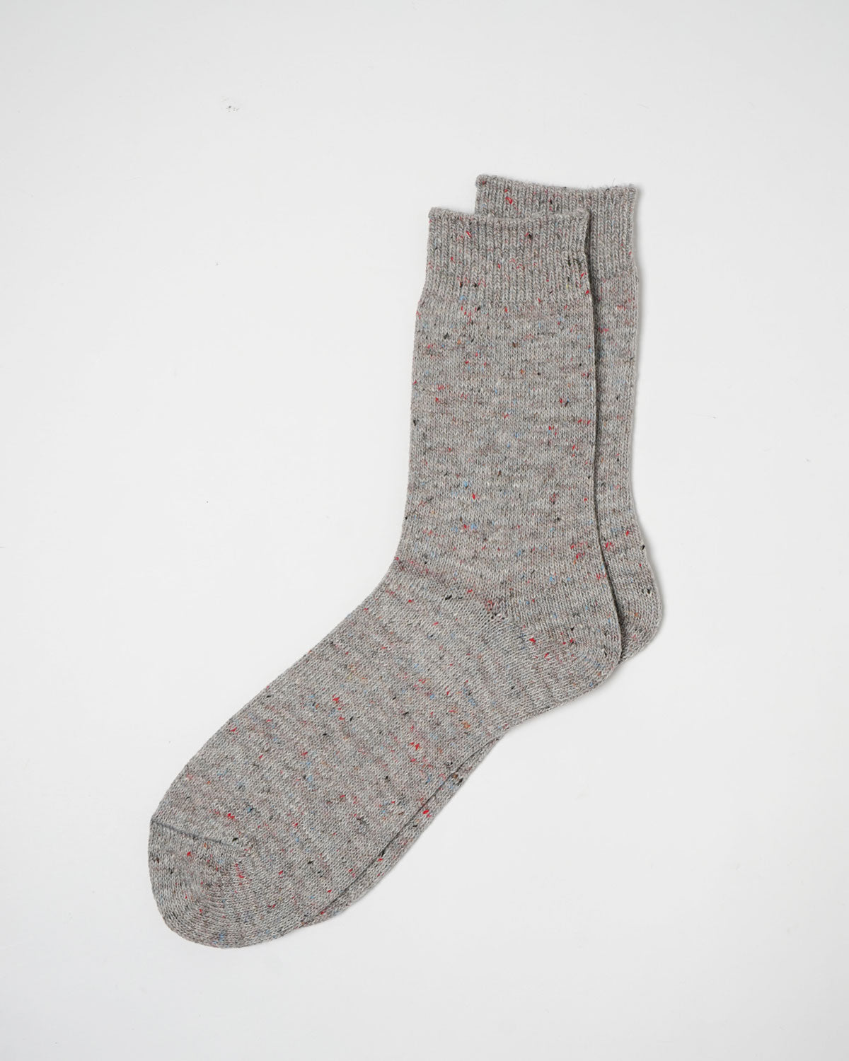 Wool Nep Socks / Light Gray