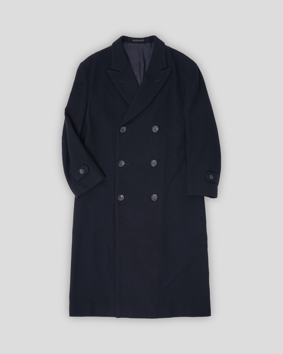 Double Breasted Melton Long Coat