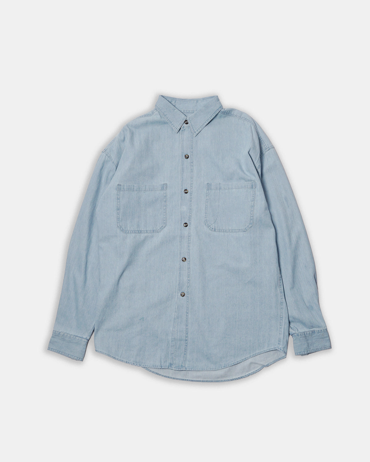 Washed Denim Shirt / Light Blue
