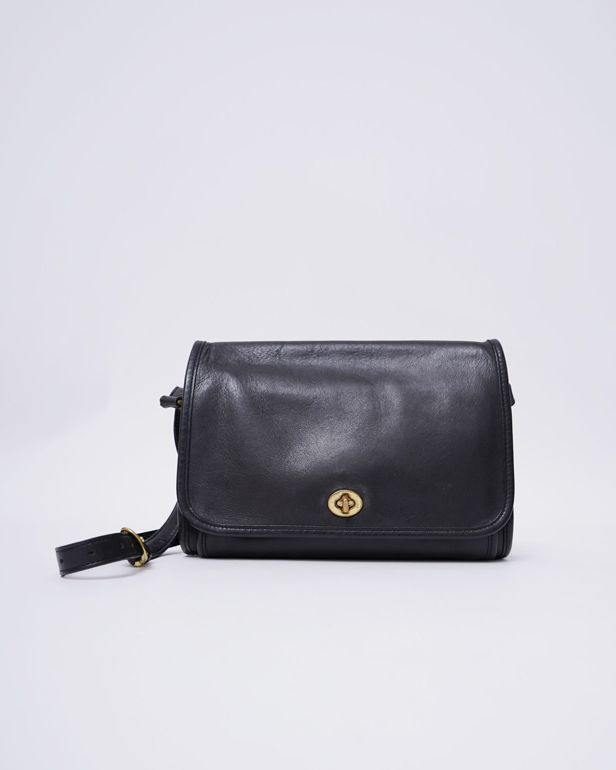 Black Leather Shoulder Bag