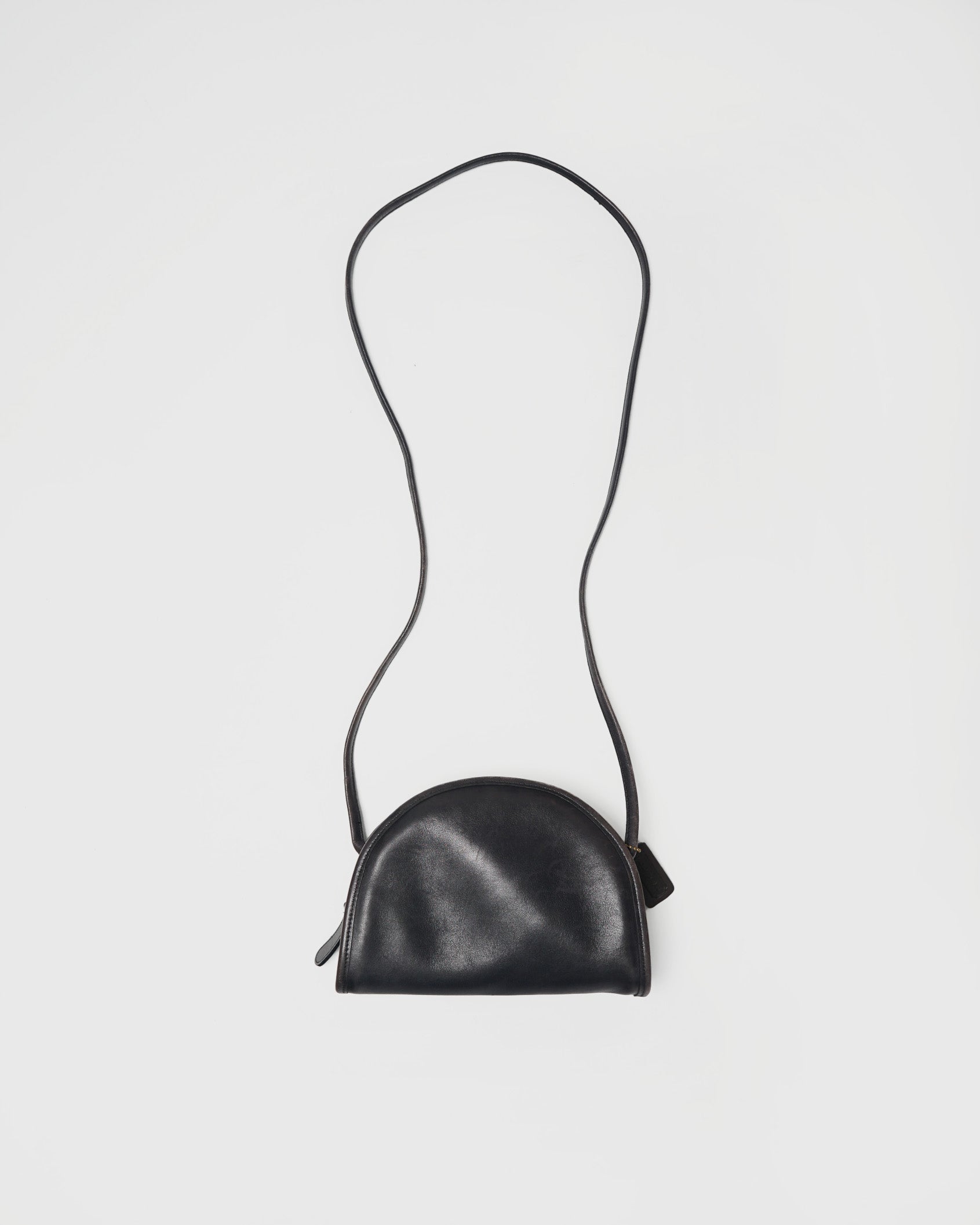 Leather Shoulder Bag / Black