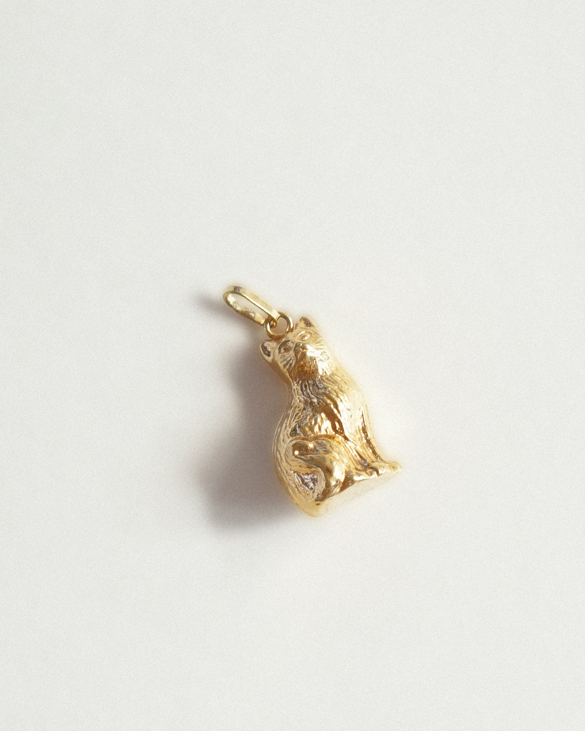 14k Gold Cat Charm