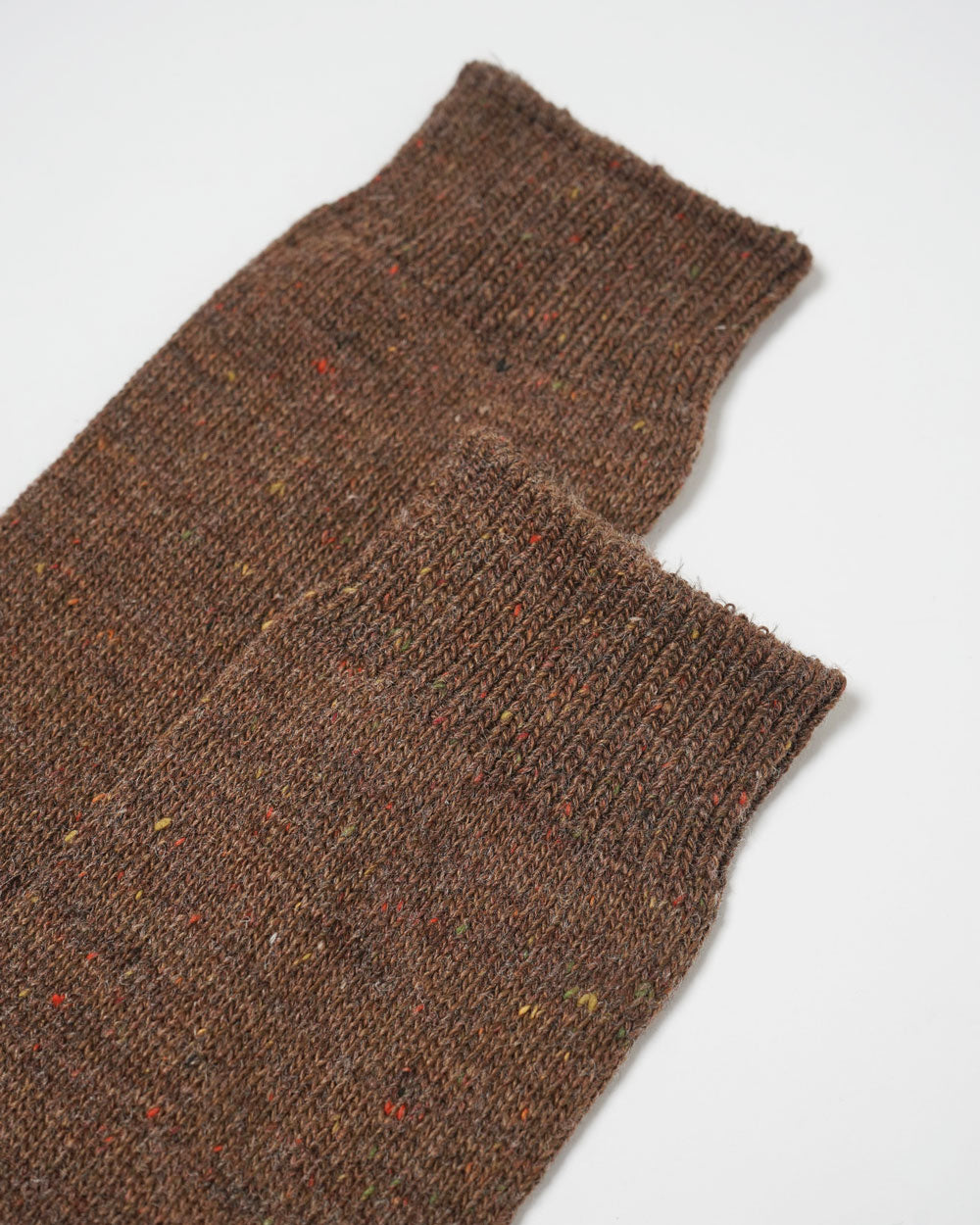 Wool Nep Socks / Brown