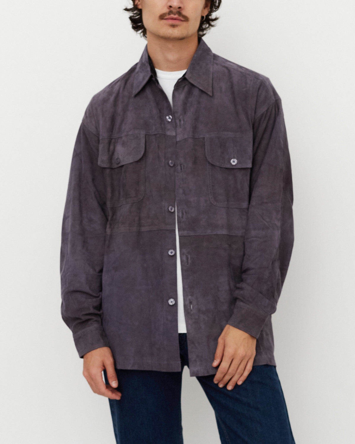 Suede Shirt / Gray