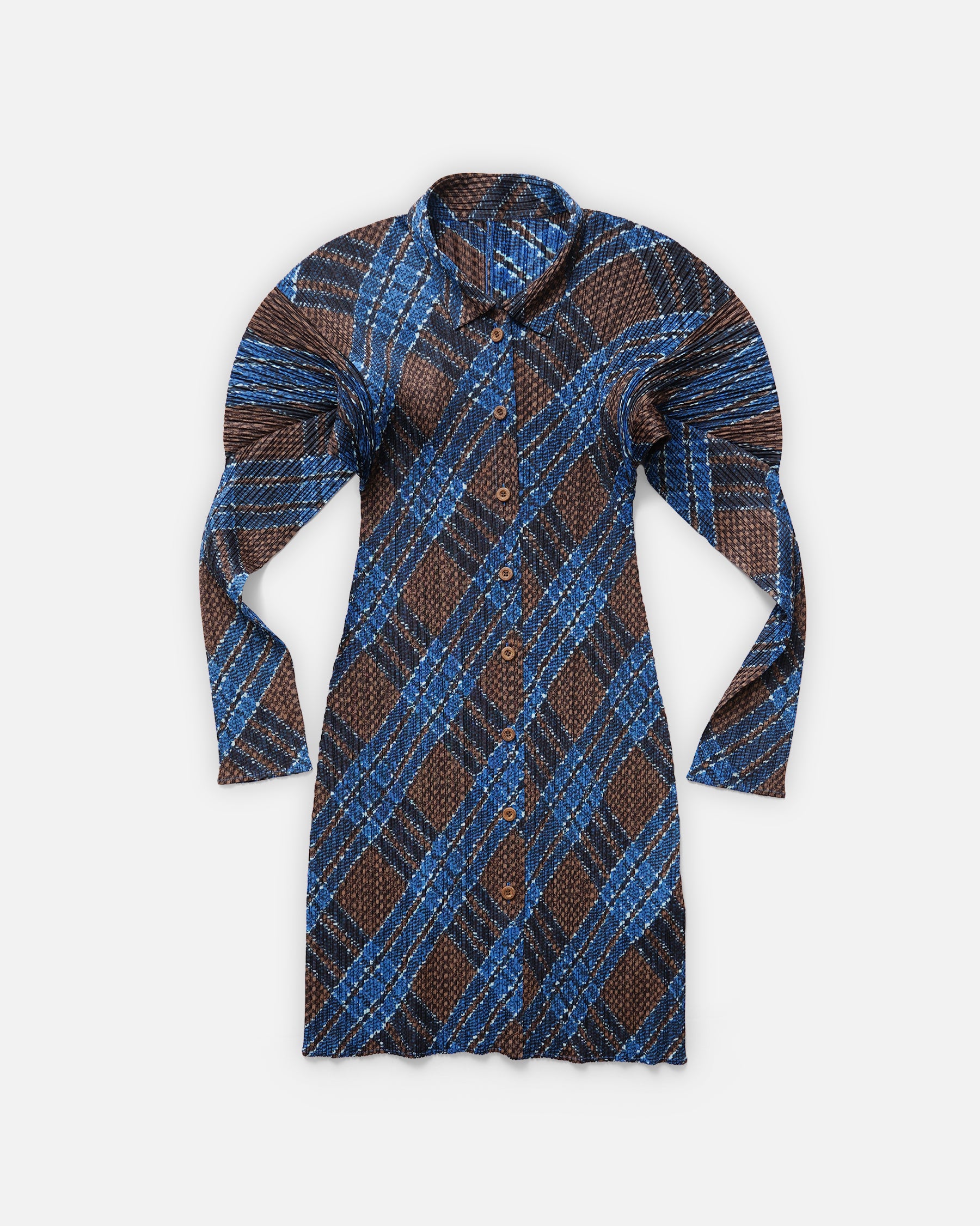 Issey Miyake Pleats Please Pleated Shirt Made in Japan – Front