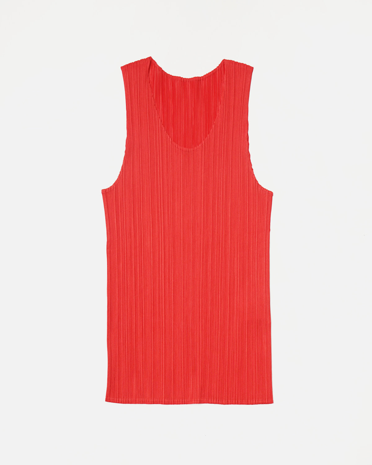 Pleats Please Red Tank Top