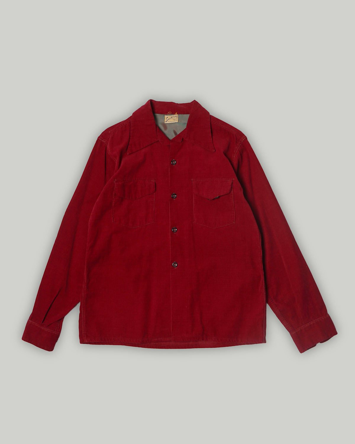 1940's Corduroy Open Collar Shirt