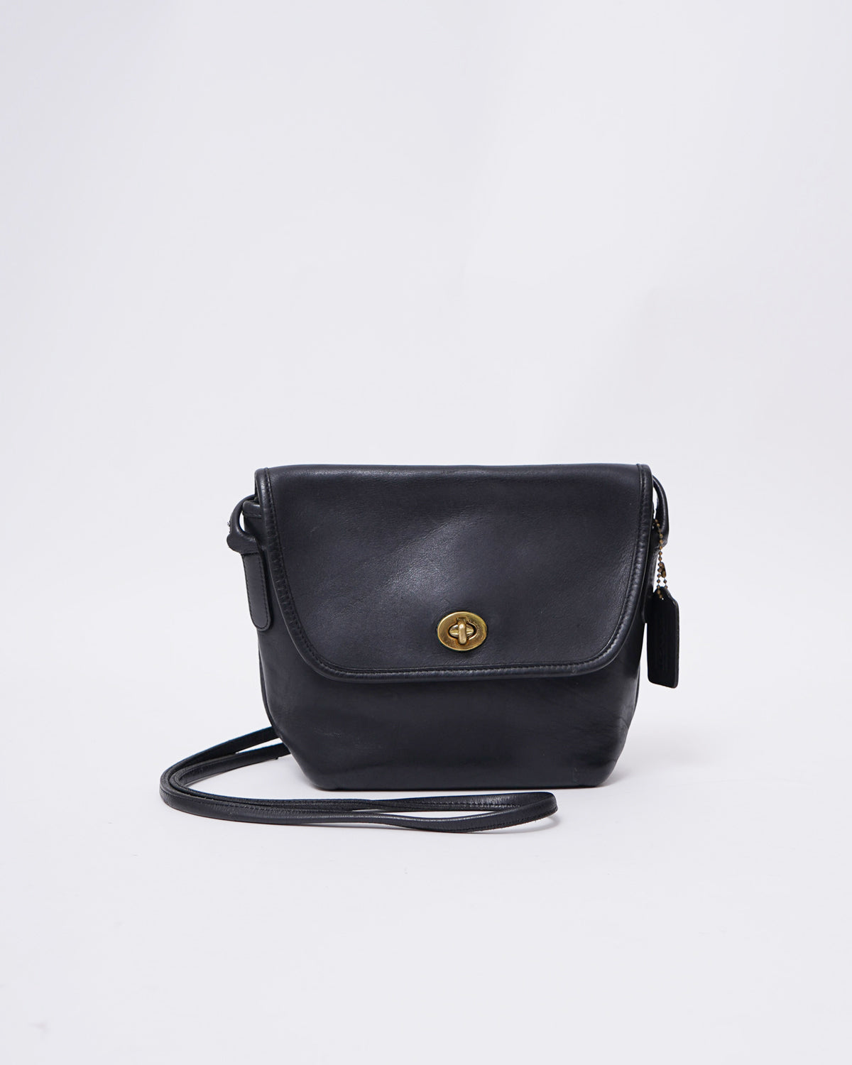 Black Leather Shoulder Bag