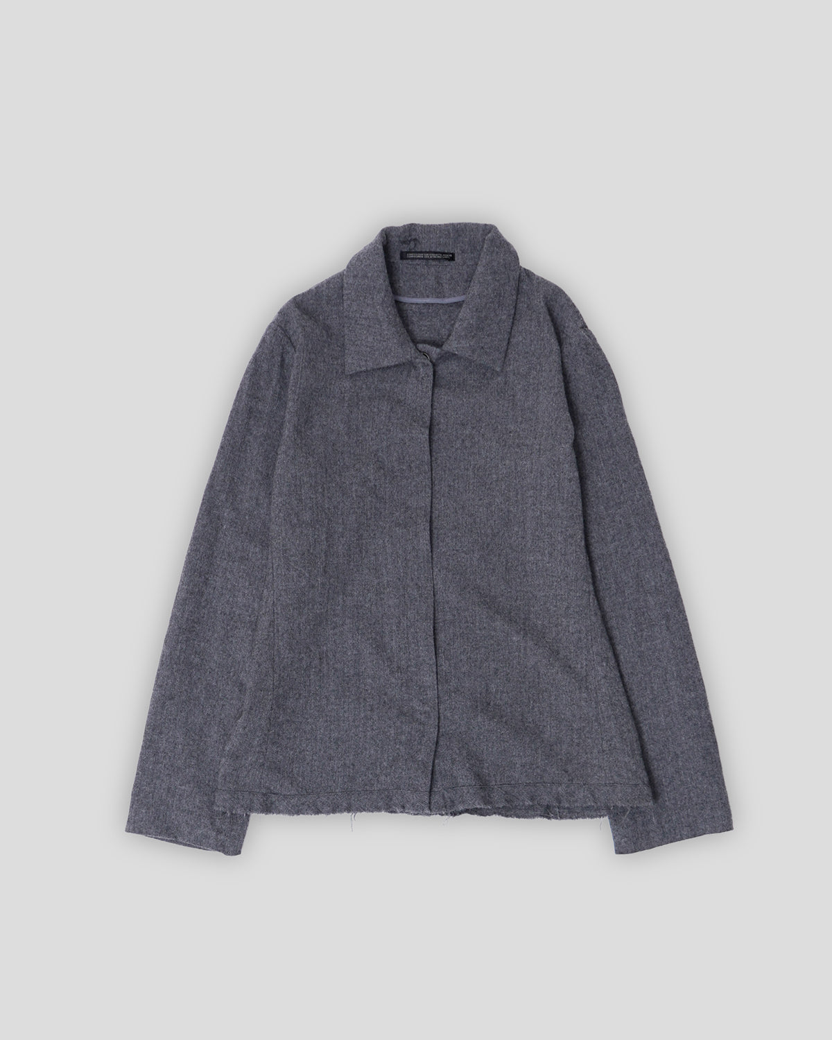 Cut-off Wool Shirt