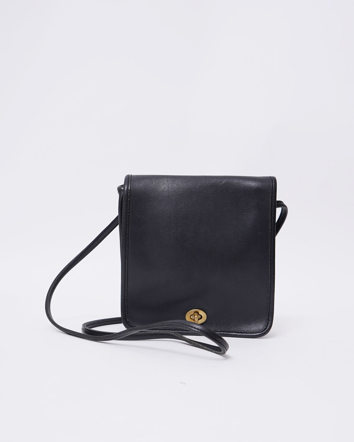 Black Leather Shoulder Bag