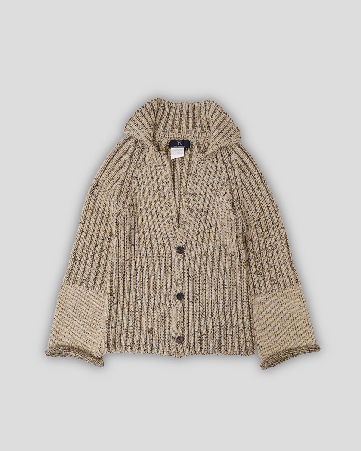 Mix Yarn Knitted Cardigan